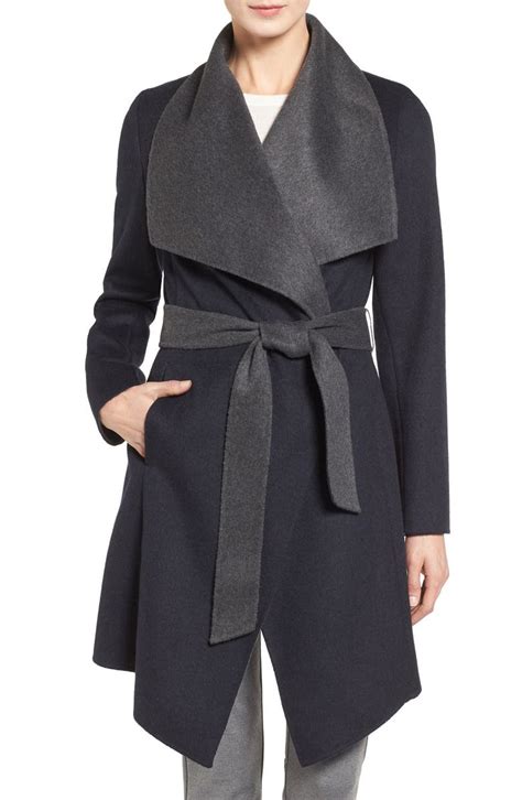 michael kors double face wool blend wrap coat|Michael Kors Outlet.